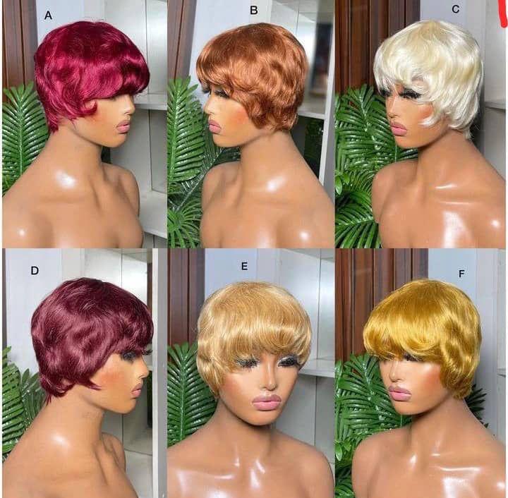 100 human hair full frontal skull cap wig