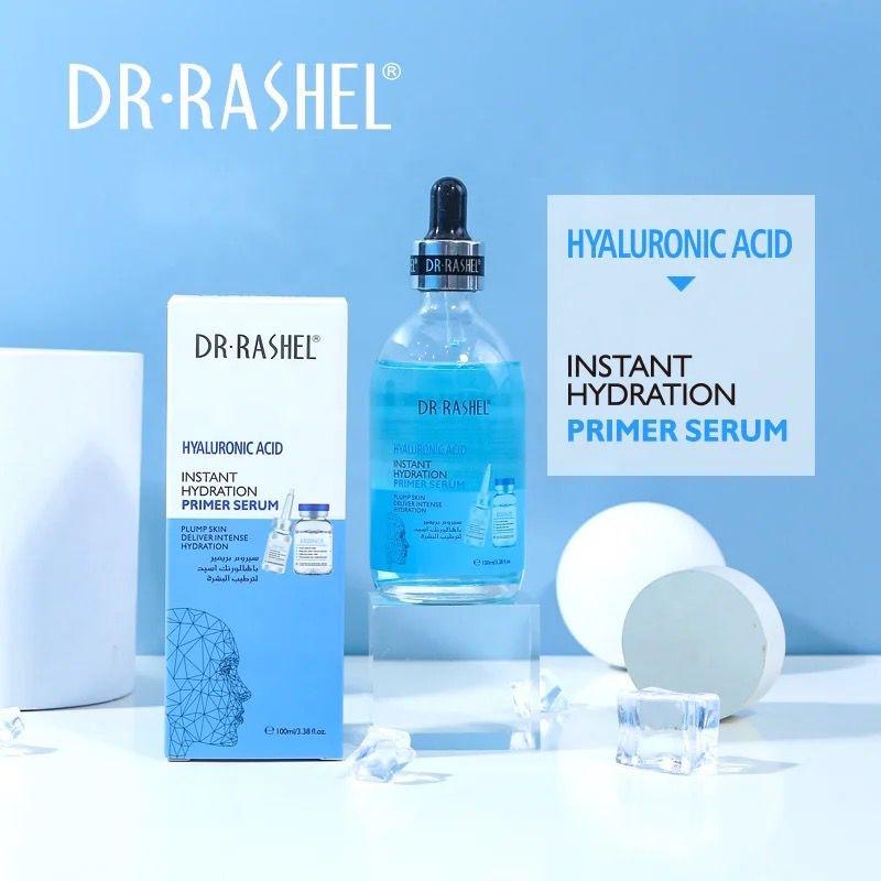 Moisturized plump skin intense hydration rejuvenation skin care. Dr. Rashel serum