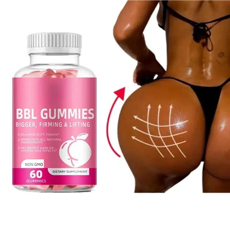 Natural BBL gummies for Adults butt lifter.