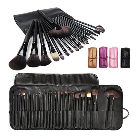 Cosmetics kit plastic handle synthetic hair makeup