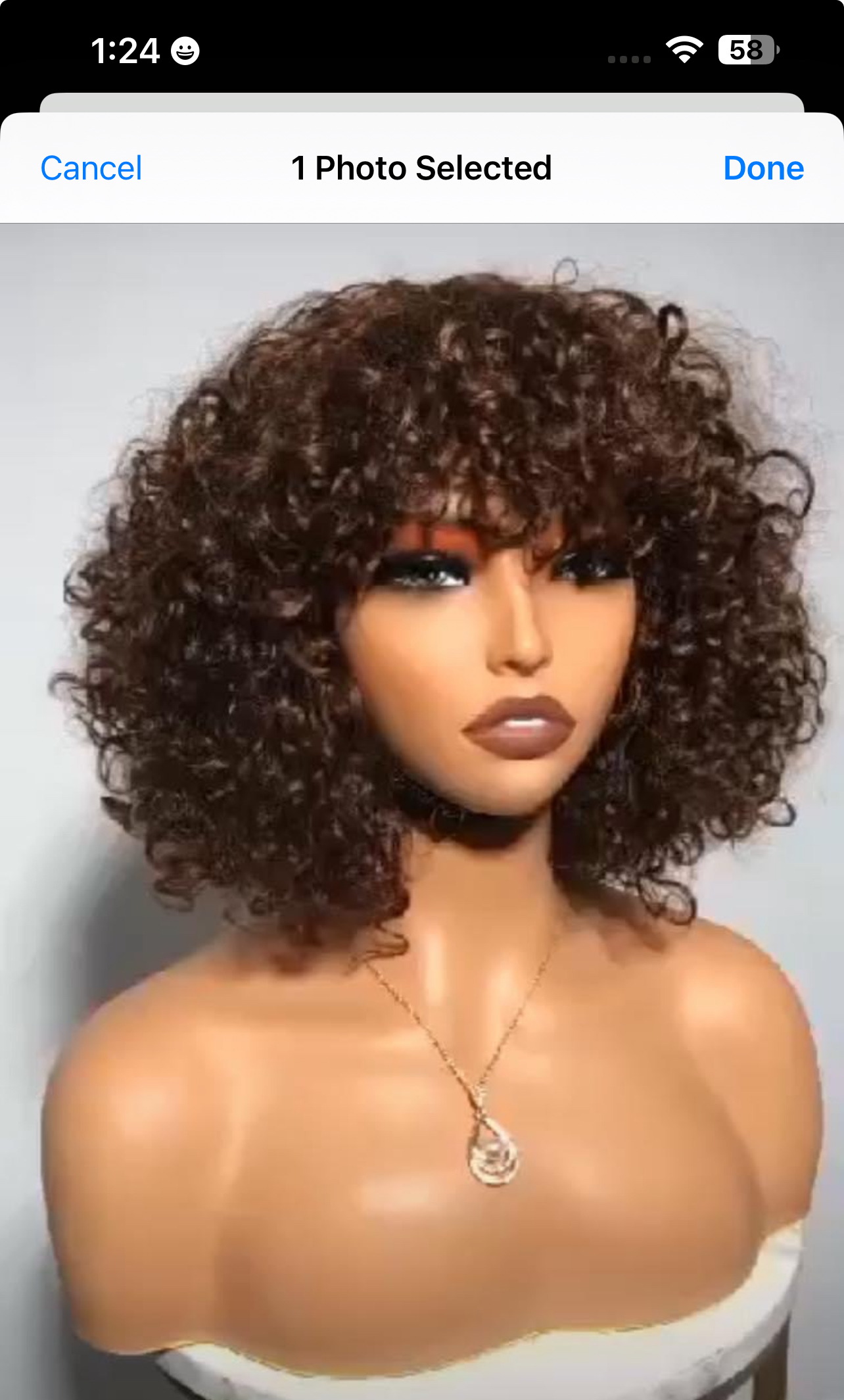 100 human hair celebrity fringe brown