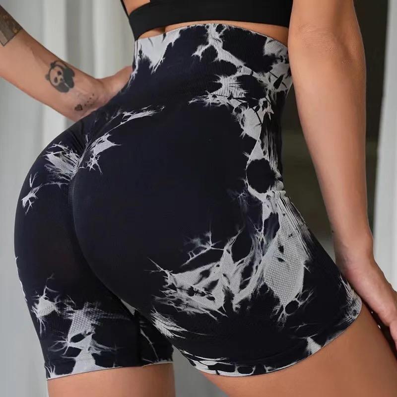 High waist yoga gym seamless biker short