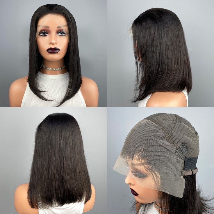 100 human hair full frontal 14 inch bob